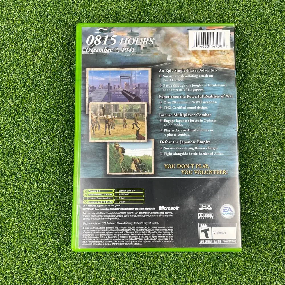 Metal of Honor Rising Sun - Xbox 2005 - No Manual - Tested